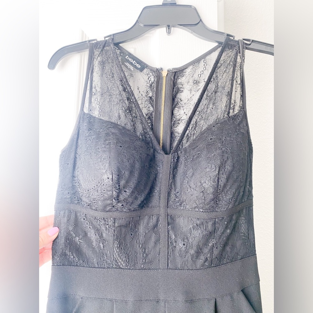 Black Bebe Jumpsuit.